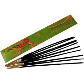 GURU SHOP Auroshikha Incense Sticks Cedar Incense, Green, 23 x 3.5 x 0.3 cm, Indian Incense Sticks