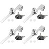 Jiozermi 4 Pack Sliding Glass Door Ratchet Lock with 4