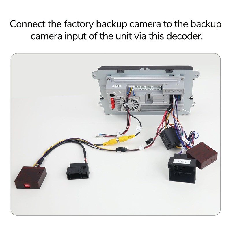 Eonon Backup Camera Decoder Box Compatible with VWA13/VWA12S/VWX7/VWX6S - A501