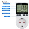 Greluma 1 Piece AC 230V Digital Temperature Controller Socket with