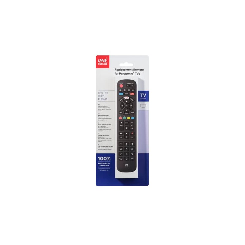 One For All URC4914 Remote Control for Panasonic TVs -