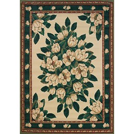 United Weavers of America Magnolia Manhattan Rug Collection, 1' 10" by 3', Cream (940 37097)