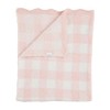 Mud Pie Children's Pink Gingham Chenille Blanket