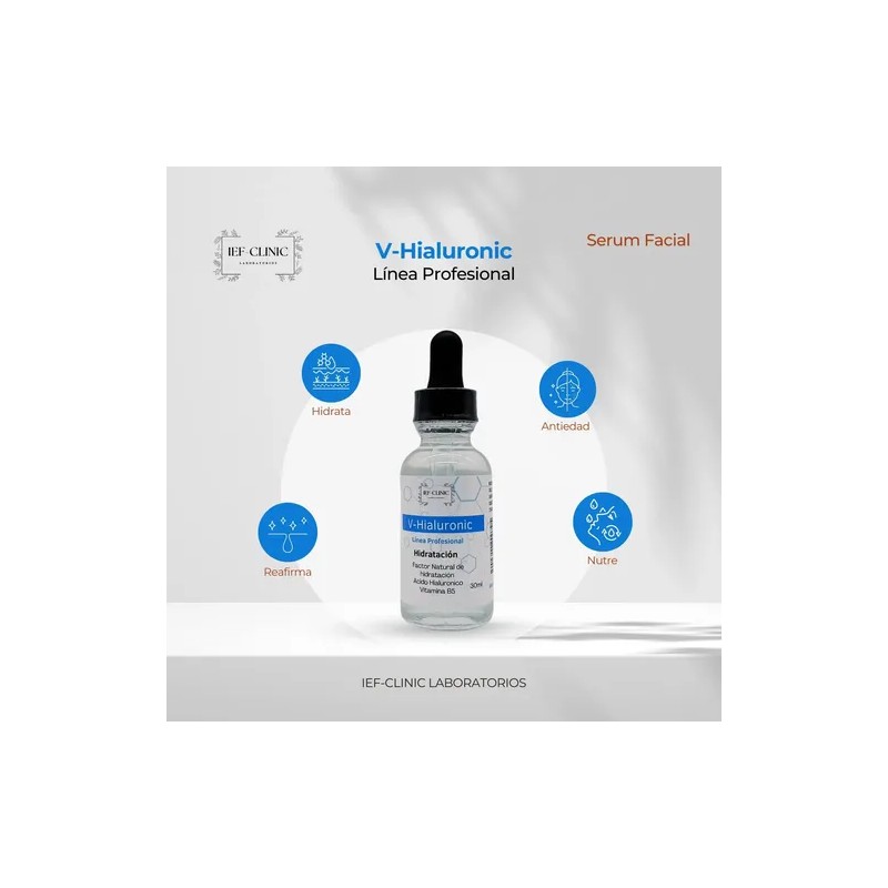 V-Hialuronic Serum Ácido Hialurónico Hyaluronic Acid Face Serum, 30ml