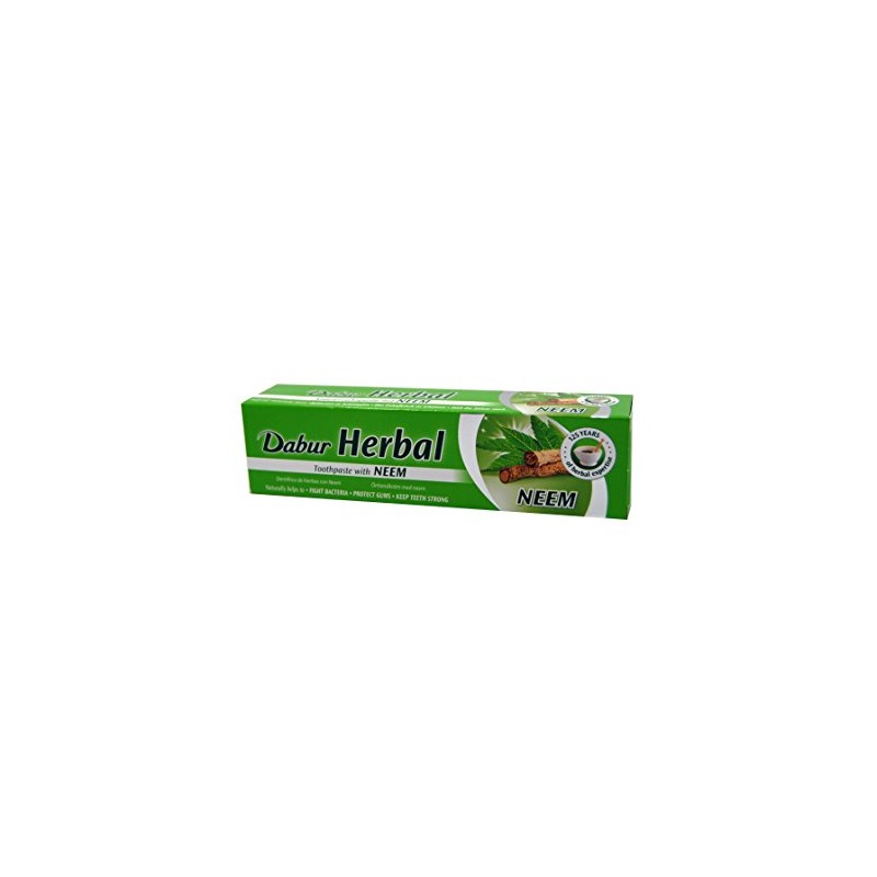 2 x Dabur Herbal Toothpaste with Neem 155 g -