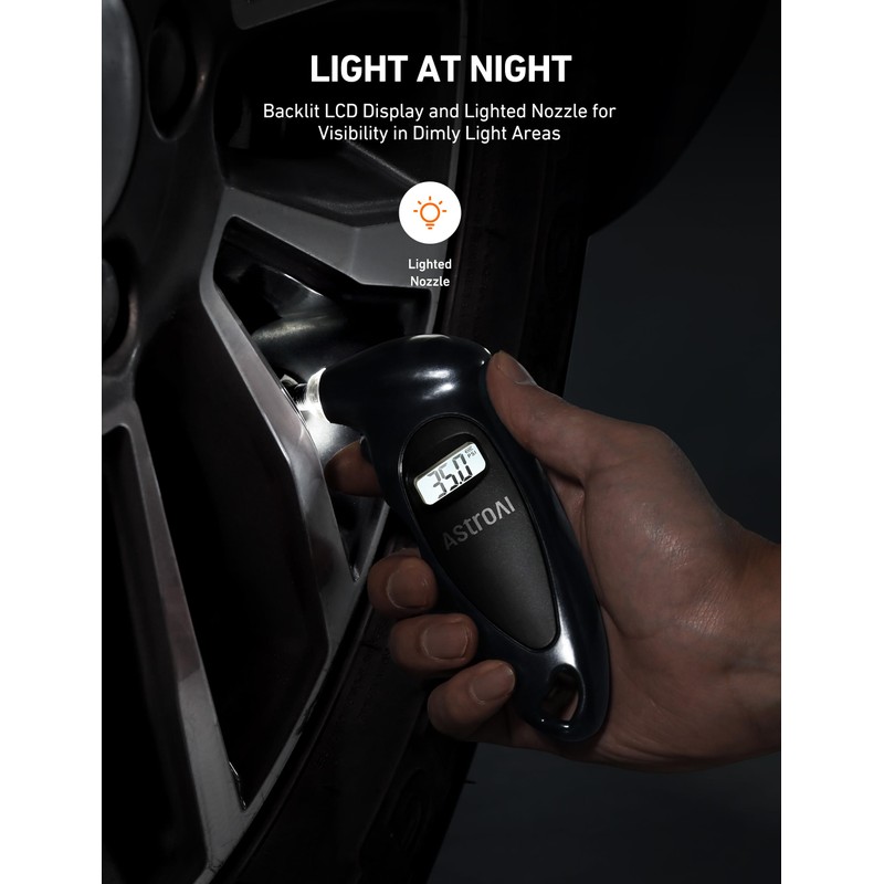 AstroAI Medidor de Presión Llantas 150 PSI Neumáticos Moto Bicicleta
