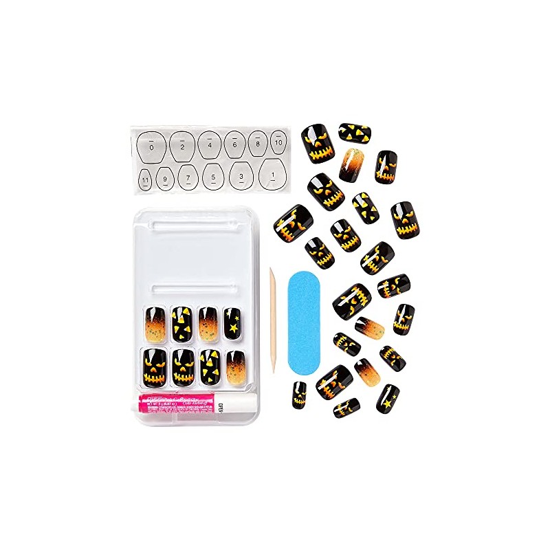 Kiss Halloween Special Design Nails - Spooky Season, Medium Length,