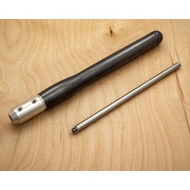 Simple Woodturning Tools Mid-Size Carbide Shear Cutting Finisher Wood Lathe Tool - Charcoal Translucent Handle