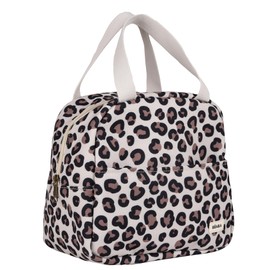 BÉABA, Borsa Termica per Pasti Bebè/Bambini, Lunch Box, Mantiene Caldo/Freddo, Grande Capacità 5L, Tessuto Impermeabile, Tasca Frontale, Materiale Morbido, Leopard Clay