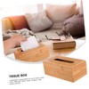 Sosoport 1PC Wooden Tissue Box Lightweight Napkin Storage Container with