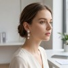 Butterfly Drop Earrings for Women, Lightweight Silver Dangle Earrings Minimalist