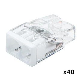 WAGO - WAGO Junction Box Terminals - Assortment of 200 Lever Terminals Type 2273 2-Conductor Terminals, 3-Conductor Terminals, 4-Conductor Terminals, 5-Conductor Clamps and 8-Conductor Clamps