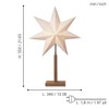 EGLO Table Lamp with Poinsettia, Decorative Star Illuminated Paper with