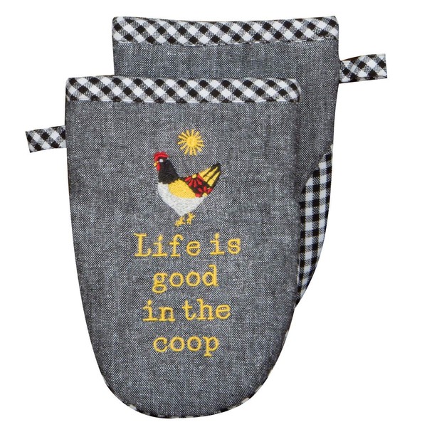 Kay Dee Designs Farm Charm Chicken Grabber MIT Oven Mitt,
