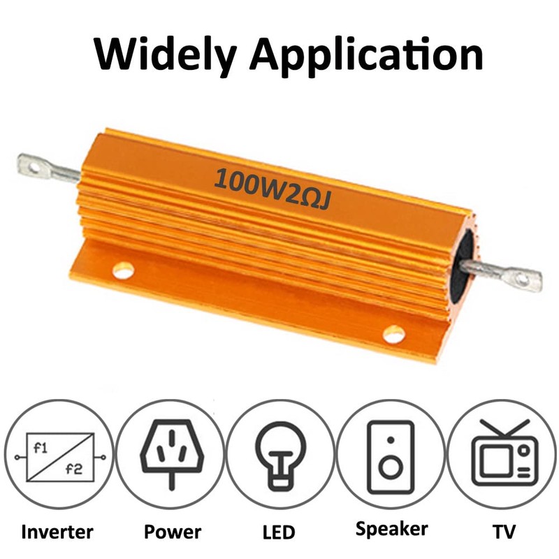 Mdurian 2 x 100 W 2 Ohm 5% Aluminium Housing