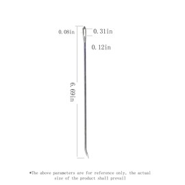 10pcs Roasting Meat Trussing Needles 6.7＂Poultry Meat Trussing Needle Stainless Steel Cooking Needles for Securing Stuffed Turkey, Chicken, Roasts and Rolled Meats