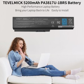 PA3817U-1BRS Battery 10.8V 48Wh 6-Cell Li-ion Compatible with Toshiba Satellite L755 L655 PABAS228 PA3819U-1BRS C655 C675 C675D L645 L645D L655D L675 L675D L745 L755D P745 P755 P775 M645 A660 A655