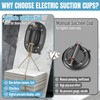 KEENTECH 10" Electric Suction Cup with Digital Display, 661 Lbs
