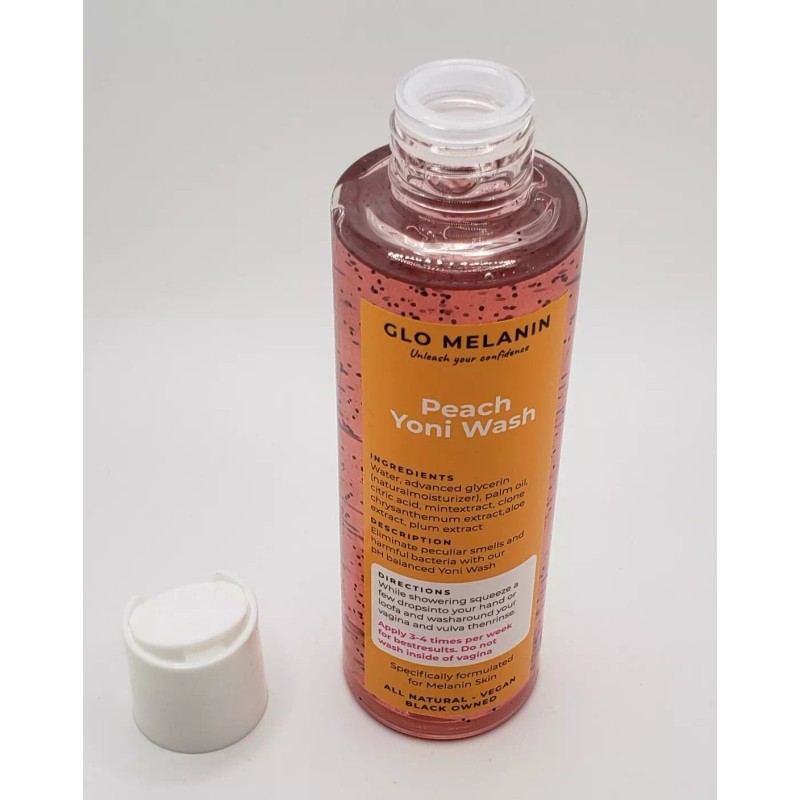 GLO MELANIN Peach Yoni Wash - For Melanin Skin **NEW**