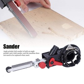 Polisher Sander Electric Abrasive Belt Tool File Sander Mini Air Belt Grinder 3-Working-Arm for 10mm Spindle