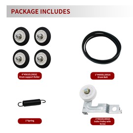 Dryer Repair Kit dryer roller kit for Dryers Includes 4581EL2002C Dryer Drum Roller Assembly 4400EL2001A Dryer Belt and 4561EL3002A Dryer Idler Pulley