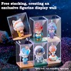 Mini Figure Display Case 3x3x4.5 inch Clear Acrylic Stackable Figurine