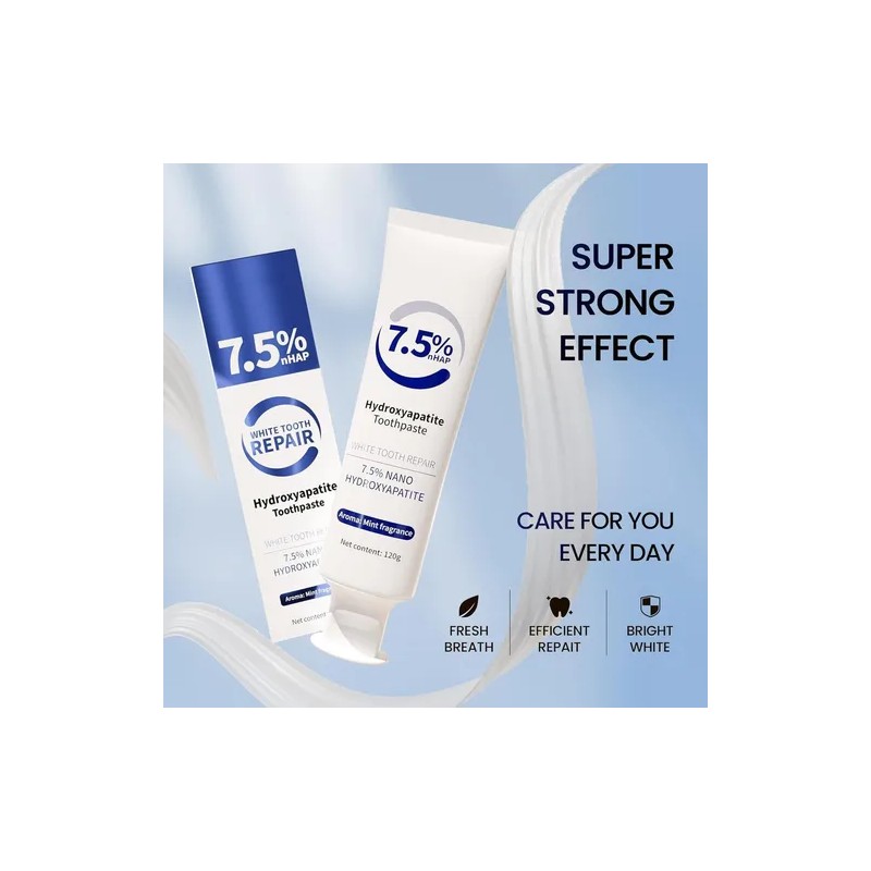 4pcs Pasta De Dientes Con Hidroxiapatita,7.5%pasta Sin Flúor