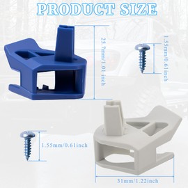 Marker Lights Hold in Clips Kit Fit for 2001-2004 Toyota Tacoma Front Left and Right Includes Screws Direct Replacement Drivers Passenger Side Automotive Side Marker Light Assemblies Blue White 2PCS