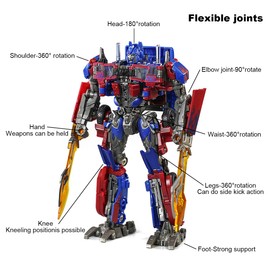 Treayes Deformation Toys, Deformation Robot Toy Action Figure 7.1 Inches with Accessories, Suitable for Ages 6 and Up Gifts for Boys and Girls