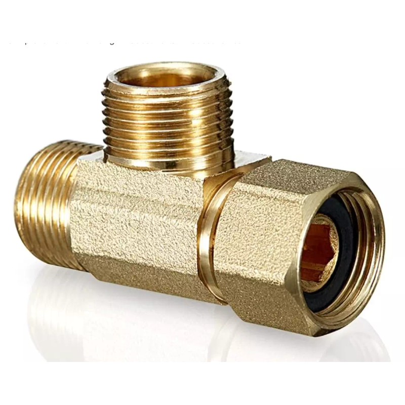 Watts Adapt-A-Valve 3/8" x 3/8" x 3/8" Compression Brass Union