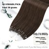 Moresoo Micro Bead Hair Extensions Real Human Hair Brown Micro