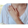 NicoWerk SRI323 Women's Silver Ring 925 Sterling Silver Subtle Oval
