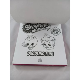 Shopkins : Doodling Fun! 5 Erasers Pencil Toppers - Color Pencils - Doodle Book