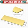 Uxney Brass Flat Bar，1/4"Thickness x 2"Width x 12"Length Brass Bar