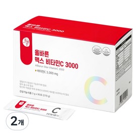 Proper health food Olbarun Health Food Max Vitamin C 3000, 90 servings, 2 packs / 올바른건강식품 맥스 비타민C 3000, 90회분, 2개