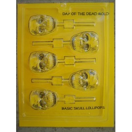 Sugar Skull Mold - Day of the Dead Basic Skull Lollipop Molds