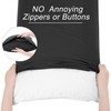 sourcing map Body Pillow Case, Microfiber Pillowcases Weave for 90