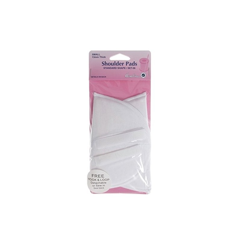 Shoulder Pads Set-In Small White