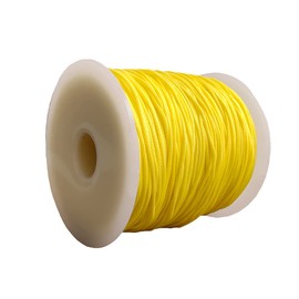 1.0 mm Nylon Cord Beading Braided Thread String for Chinese Knotting, Friendship Bracelets,Macrame,Necklaces,Jewelry Making 136 Yards (Yellow)