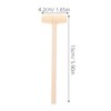 Alipis Set di 10 mini martelli e mazze in legno,