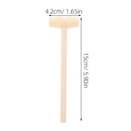 Alipis Set di 10 mini martelli e mazze in legno, giocattolo educativo creativo per bambini, sbattitore per bambini e ragazze, giocattolo da martellare in legno, ideale per attività giocose