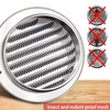 Leliafleury Stainless Steel Air Vent Cover Round Ventilation Grill Cover