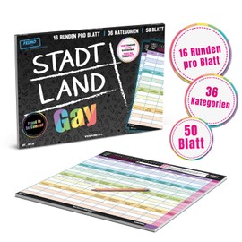 Pasmo - City Land Gay A4 Board Game Special Edition Party Game with Fun Categories, Party Fun for Adults