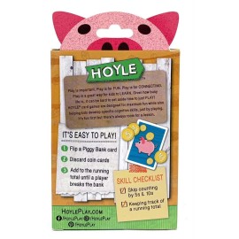 Hoyle 130012016 Piggy Bank Card Game, Multi-Colored