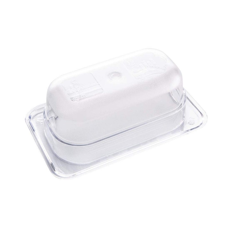 Vogue 13173 1/9 Gastronorm Container Clear Catering Food Storage Pan,