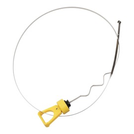 A ABSOPRO Oil Dipstick Oil Level Dipstick Double Hole Indicator for Ford F-150 2007 Plastic Metal Yellow Silver Tone