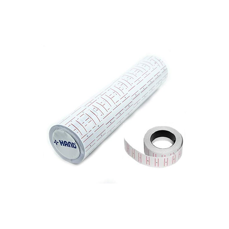 HAND 20 Rolls Price Gun Label Paper – 12,000 Pieces