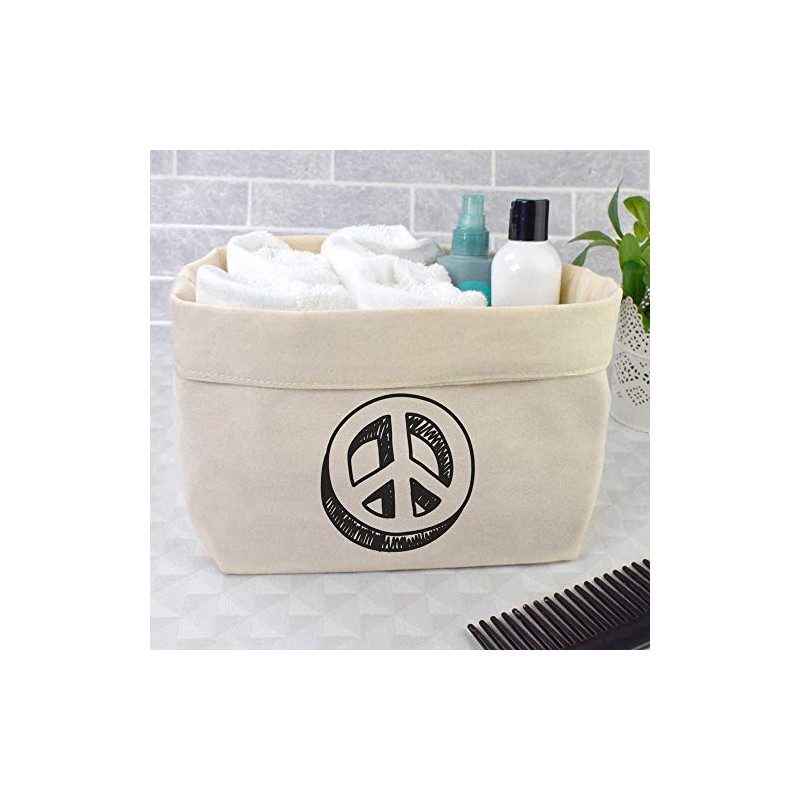 Large 'Peace Symbol' Canvas Organiser/Storage Bag (OR00007073)