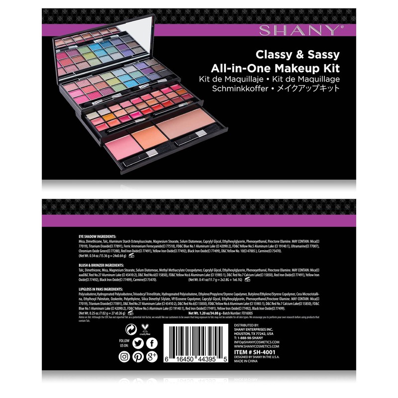 SHANY Classy & Sassy All-in-One Makeup Kit Makeup Set with