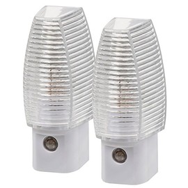 AmerTac 71056CC Classic Faceted Night Light, Clear, 2-Pack
